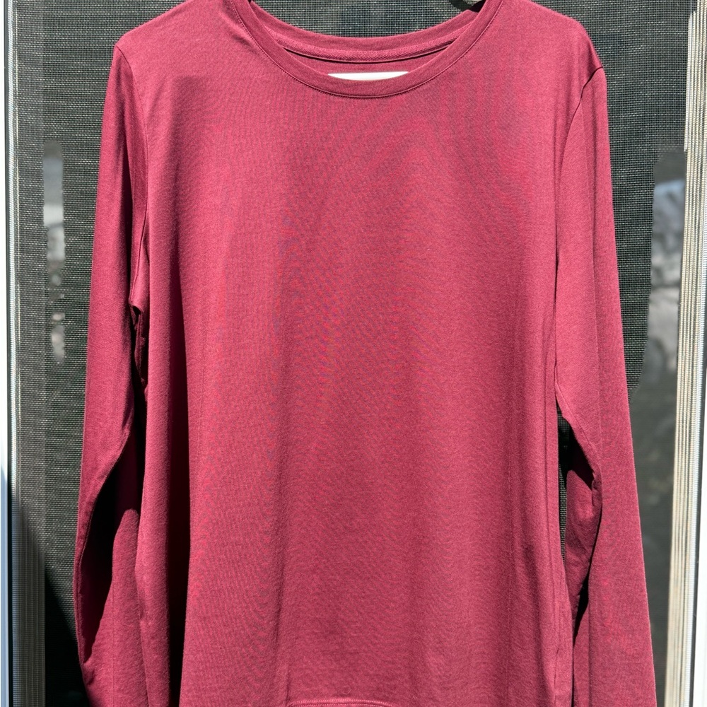 Lands' End Women's Rich Burgundy Long Sleeve Tee